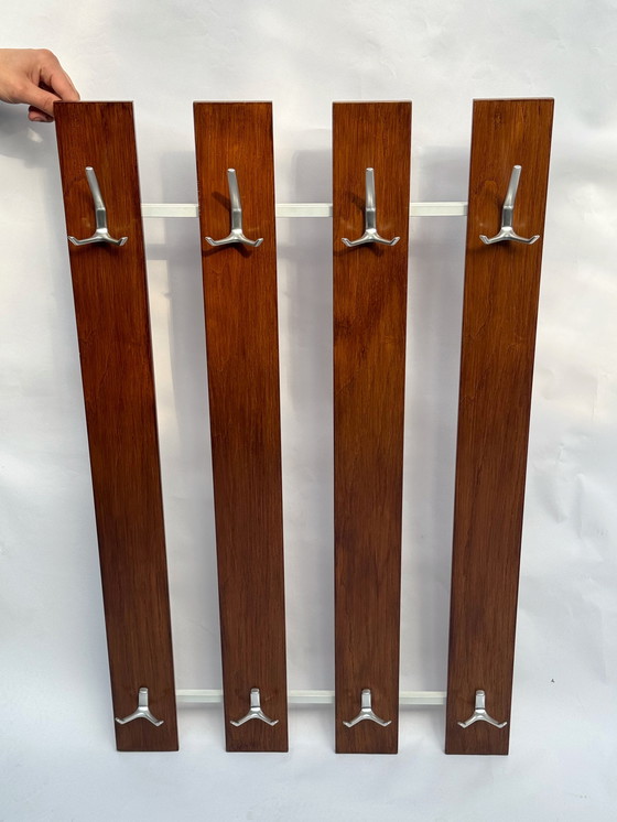 Image 1 of porte-manteau vintage du milieu du siècle | 20 crochets | Pastoe / Van Teeffelen Style | années 1960