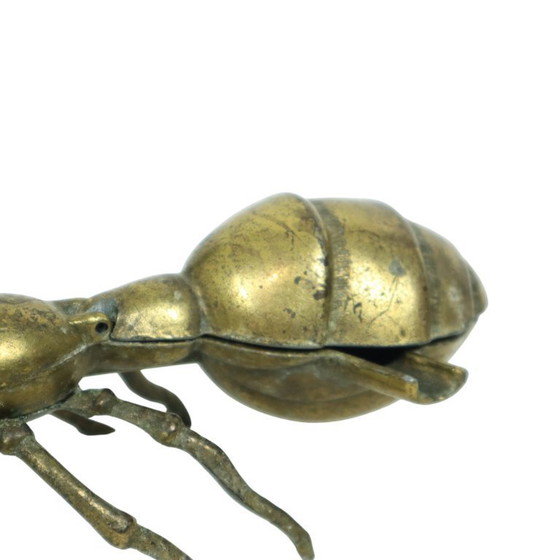 Image 1 of Estatua de cenicero de hormigas e insectos bañada en cobre