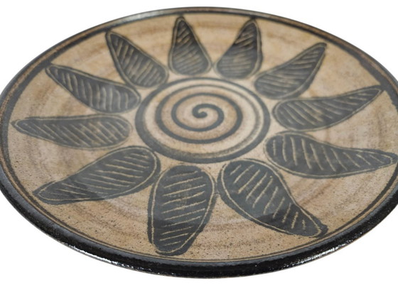 Image 1 of XL Wall Plate - HC (Han Cornelissens) Bronkhorst - design & execution by Han Cornelissens - in own studio, Bronkhorst ca. 1965