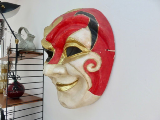 Masque Venitien XXL en papier maché, 1970