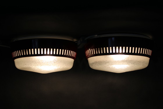 Image 1 of Paire de plafonniers ou d'appliques des années 1970, Tchécoslovaquie