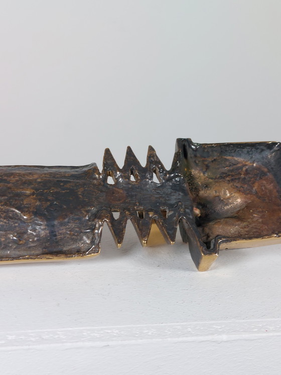 Image 1 of Vintage wandkaarsenhouder in brutalistische stijl uit het midden van de vorige eeuw