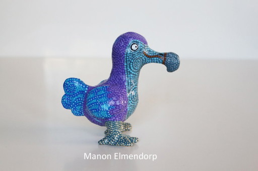 100% Handgemaakt Beeldje Dodo / Vogel Kunst Nieuw 
