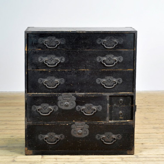 Japanische Tansu Kommoden, circa 1870 – Iron, Wood (photo 2 of 13)