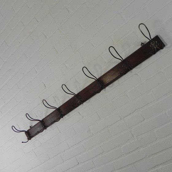 Image 1 of Wall Coat Rack With 7 Hooks With Gargoyles