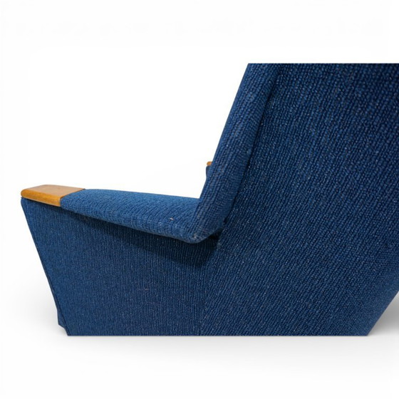 Image 1 of Sedia da cocktail blu MCM, 1950