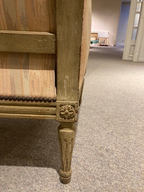 Image 1 of Antique Armchair With Fabric Upholstery