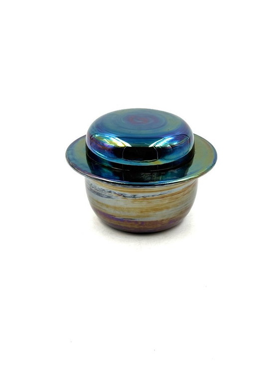 Image 1 of Mid-century modern iridescent ceramic, Paoli Italy 1970s