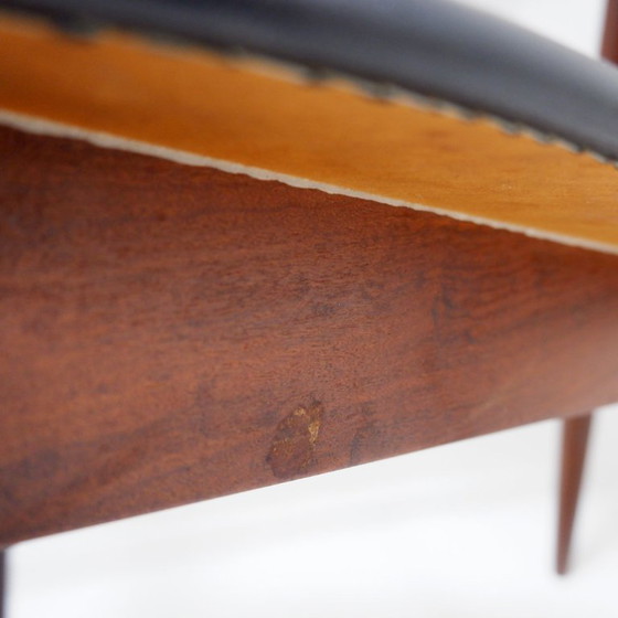 Image 1 of Juego de 4 sillas “rondette” de teca de Hans Olsen para Frem Røjle, 1950