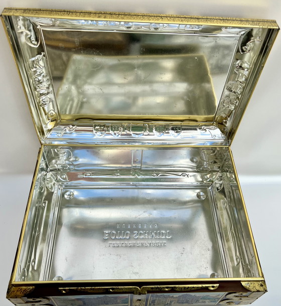 Image 1 of Juego de 6 latas de pan de jengibre nostálgicas – Lebkuchen Schmidt & Wicklein, Nuremberg, ca. 1950-1970