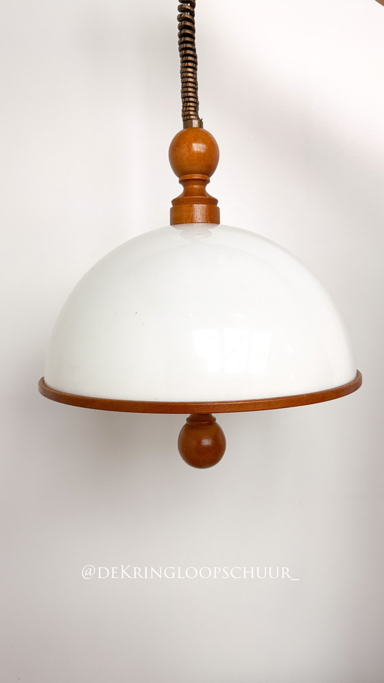 Vintage Uittrekbare Hanglamp Steinhauer – Hanglampen, Wood (photo 5 of 5)