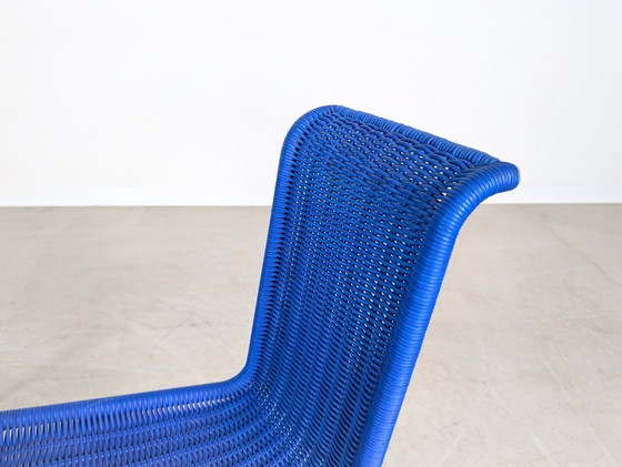 Image 1 of Conjunto original de 2 sillas cantilever Tecta B20 Jean Prouve silla cantilever azul