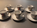 6 Tazas y platillos de espresso de la colección Illy 1999