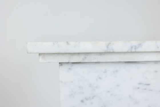 Image 1 of Pair of Art Deco columns in white marble, 20th century