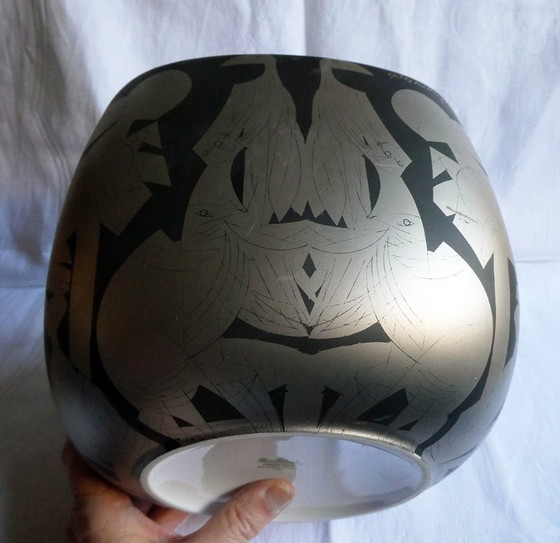 Image 1 of Rare bowl, Rosenhal, Suomi series, form design Timo Sarpaneva, decor design HAP Grieshaber