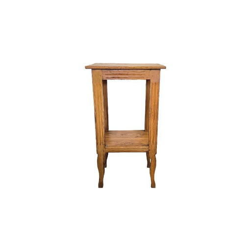 Table d'entrée française en chêne clair massif, milieu du XXe siècle