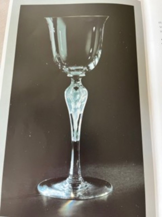 Image 1 of Fabaergé 6 verres à vin en cristal Pavlova + 6 flûtes à champagne en cristal Snow Dove, NEUF avec certificat
