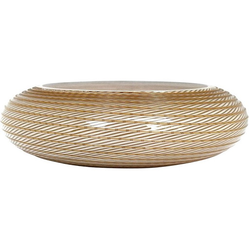 Bol vintage en verre par Lino Tagliapietra, Italie 1982
