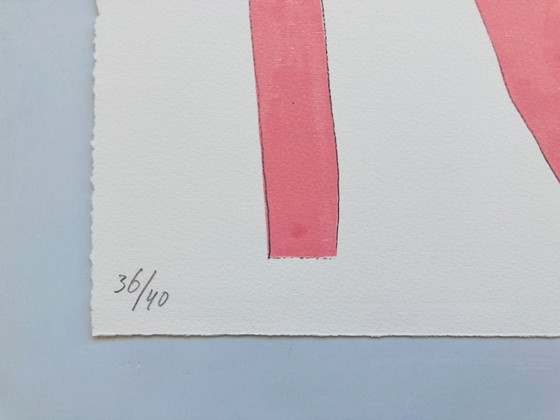 Image 1 of Klaas Gubbels - Pink Chairs - 2004 - Woodprint