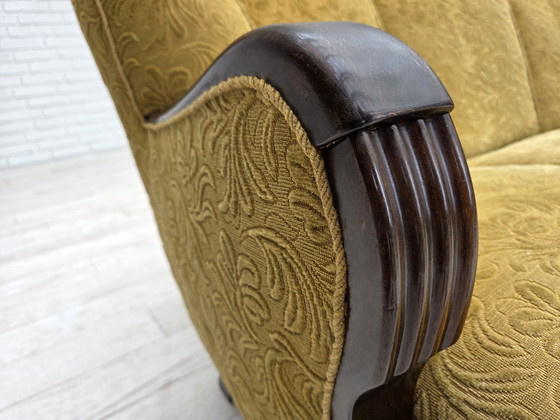 Image 1 of Sofá danés de tres plazas, años 60, en su estado original, tapizado en lana y algodón.