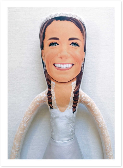 Kate Middleton Art Doll Collectible | Princess of Wales Gift | Royal Family Decor | British Royal Gift