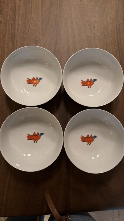 4 cuencos de desayuno Corneille #diseño muy buen estado