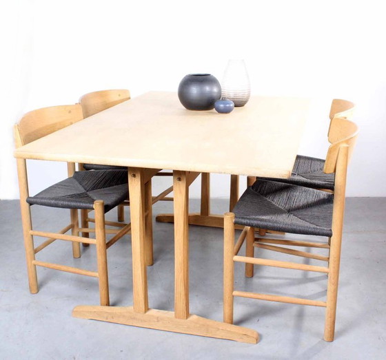 Image 1 of Zona pranzo in rovere danese (set: tavolo + 4 sedie)