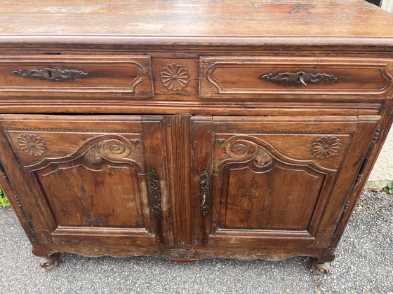 Großes antikes französisches Holzbuffet Normandie – Buffetschränke, Wood (photo 6 of 14)