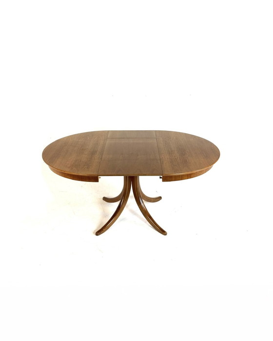Image 1 of Vintage extendable teak dining table '60