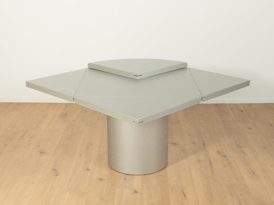 Quadrondo Dining Table, Erwin Nagel, Rosenthal, Silver – Wood (photo 4 of 17)