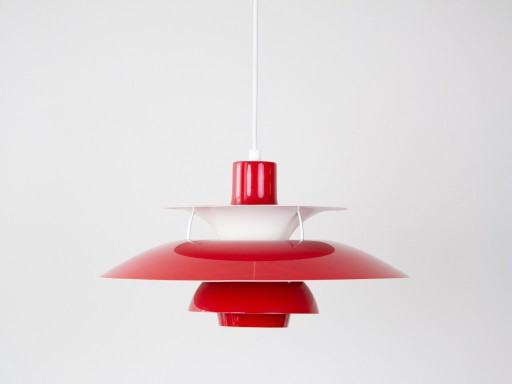 Lámpara colgante danesa vintage PH 5 de Poul Henningsen, Louis Poulsen, 1958