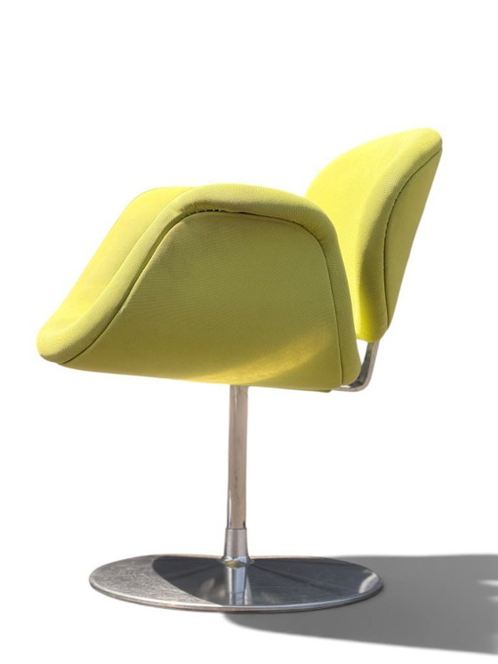 Authentic Pierre Paulin "Little Tulip" Chair for Artifort - Vibrant Green – Dining chairs, Textile (photo 2 of 13)