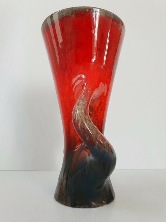 Image 1 of IMPORTANT VINTAGE VASE 1960 SAINT POL S MER CERAMIC 60S 1960S 1960s 60s