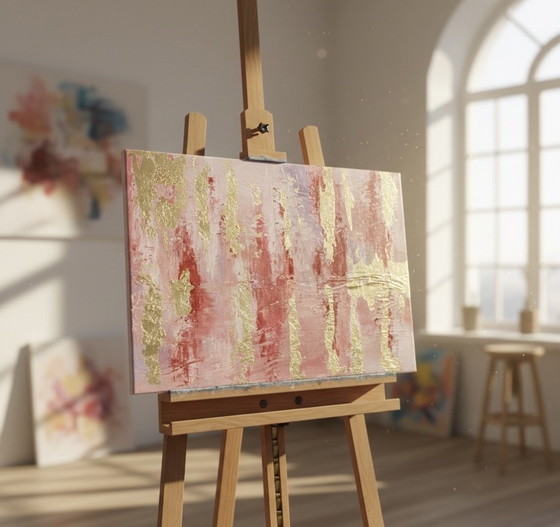 Image 1 of Acrylic painting "Golden Horizon"