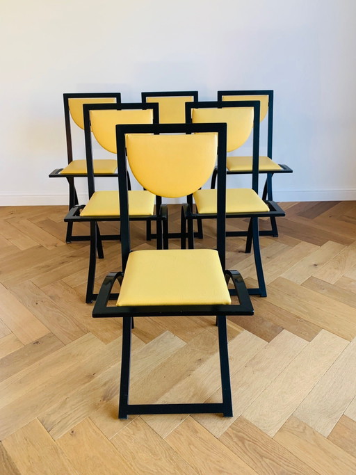 6X Chaise Sine de Karl Friedrich Förster (Kff)/ années 1980