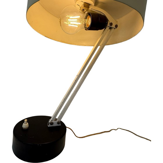 Image 1 of Hala Zeist - H. Th. Busquet - Table / Desk Lamp - Model 146 - Bauhaus - 1950's - Dutch Design - Black and Yellow - Adjustable
