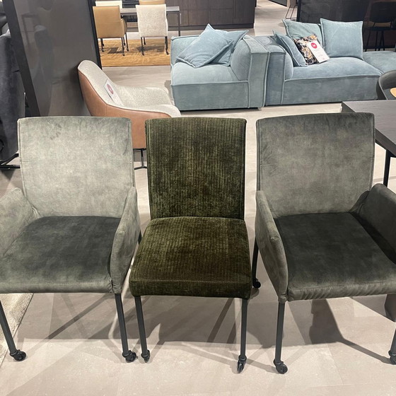 Image 1 of Eetbank + 3 Fauteuils Nadia