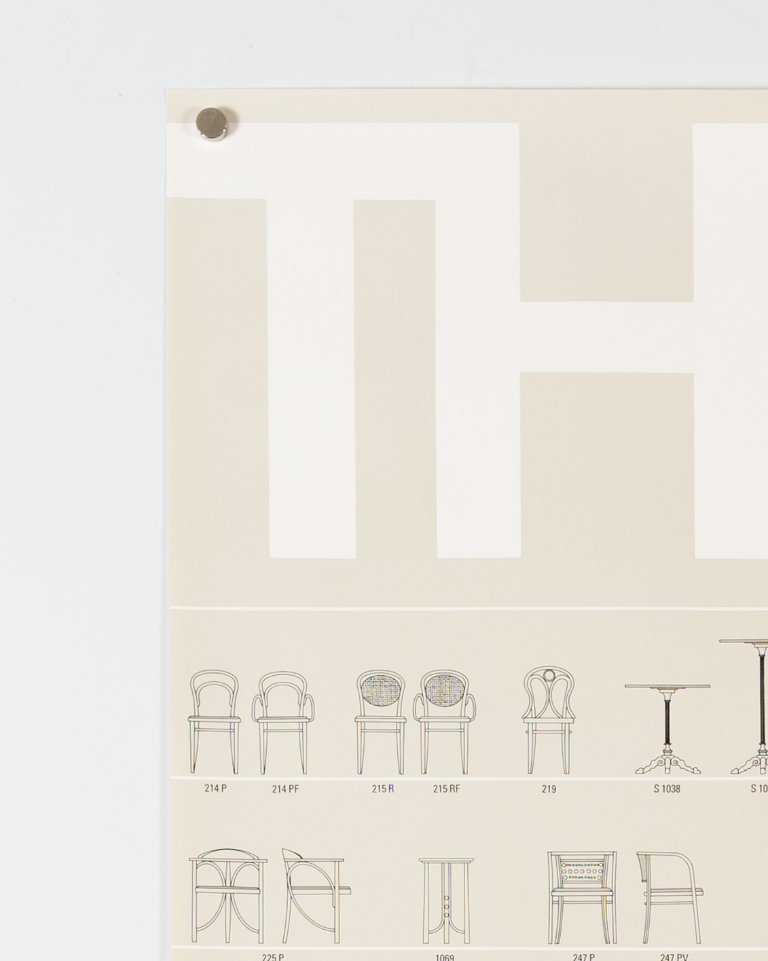 Thonet Furniture – 1989 – Original Vintage Advertising Poster