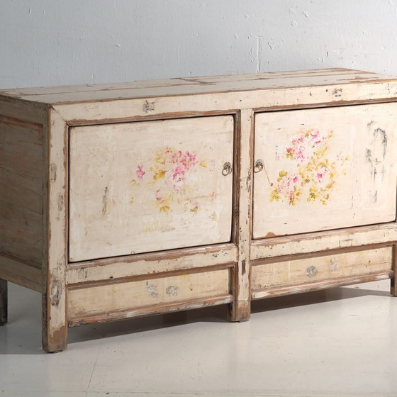 Credenza antica dipinta in legno di pino – Cina, circa 1930 – Credenze, Iron (photo 4 of 40)