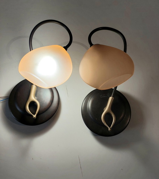 Image 1 of 2 Marchetti Mid Century Wall Lamps 