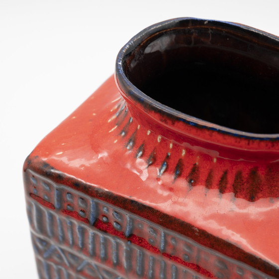 Image 1 of Retro BAY Ceramic Vase DUO 70-25 + 70-20 Fat Lava Vintage 60s WGP Mid-Century 