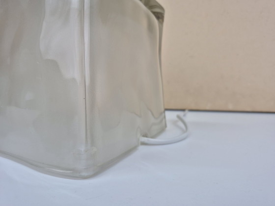 Lampada da tavolo Vintage Ikea Iviken. Lampada Ice Cube anni '90., Lampade da tavolo, Vetro, Bianco (foto 6 di 8)