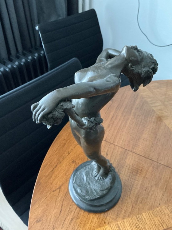 Image 1 of Beautiful bronze statue by Freymout "exceptionally beautiful" ART NUVEAU 1920