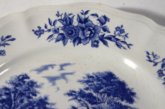 3 Piatti Blu Antichi, Sarreguemines, Motivo Romantico, D24xH2,5cm – Stoviglie, Ceramic (photo 8 of 9)