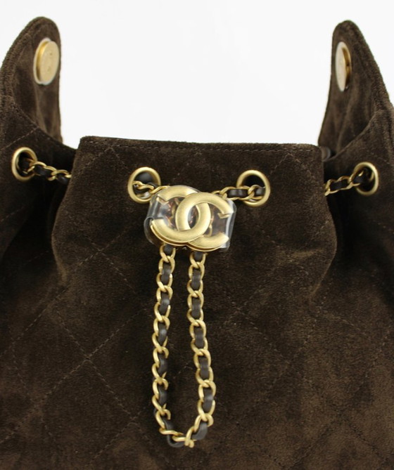 Image 1 of Chanel 25 Mini Bag Brown Suede