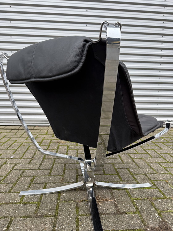 Image 1 of Set vintage Vatne Møbler Falcon di Sigurd Resell: 2 alti + 2 bassi + Hocker