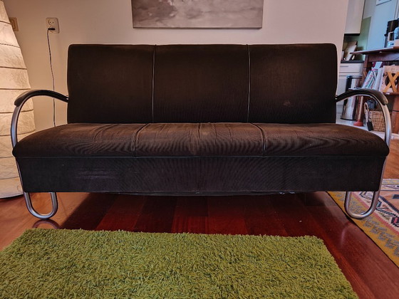 Image 1 of Divano Gispen a 3 posti nero modello 444