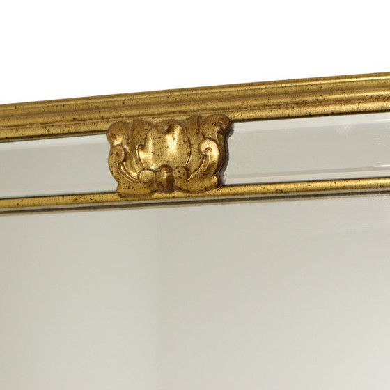 Grote Vintage Deknudt Spiegel Hollywood Regency Jaren 70 Design – Glass (photo 9 of 19)