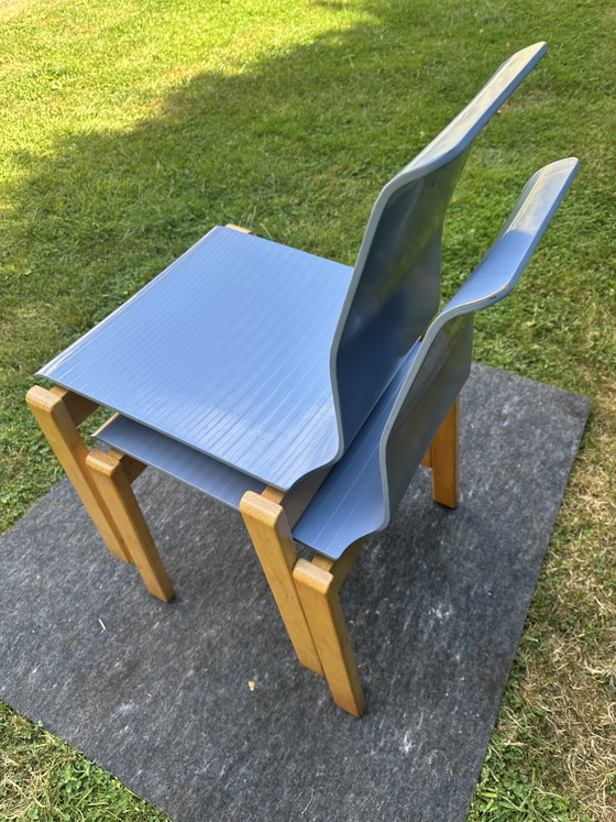Wilkhahn - Stapelbare stoelen van beukenhout en multiplex – Eetkamerstoelen, Wood (photo 11 of 15)