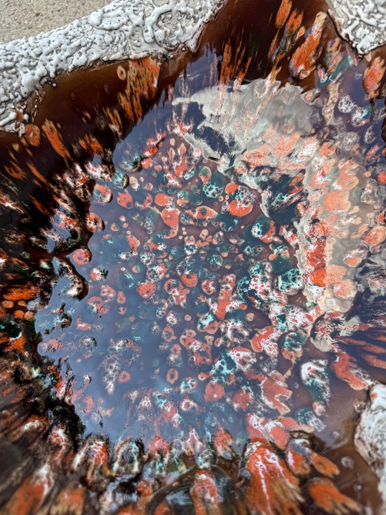 Image 1 of Grande ciotola in ceramica lavica di Vallauris, anni '60